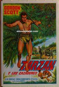 k718 TARZAN'S FIGHT FOR LIFE Argentinean movie poster R60s Gordon Scott