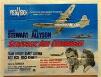 k610 STRATEGIC AIR COMMAND British quad movie poster '55 James Stewart