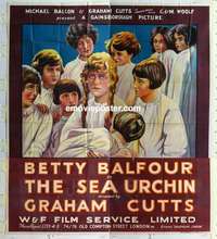 k107 SEA URCHIN English six-sheet movie poster '26 Balfour, stone litho!