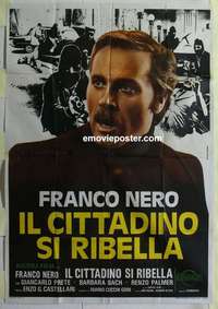 k239 STREET LAW Italian one-panel movie poster '80 really bad Franco Nero!