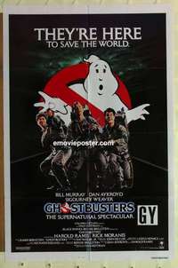 n765 GHOSTBUSTERS int'l one-sheet movie poster '84 Bill Murray, Dan Aykroyd