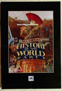 n958 HISTORY OF THE WORLD PART I teaser one-sheet movie poster '81 Brooks