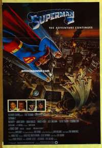 d310 SUPERMAN 2 English one-sheet movie poster '81 Christopher Reeve