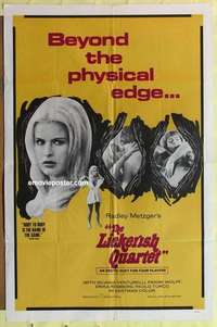 e135 LICKERISH QUARTET one-sheet movie poster '70 Radley Metzger, sexy!