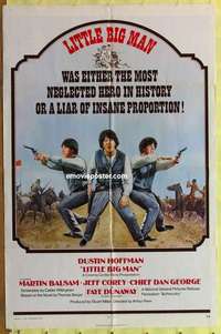 e125 LITTLE BIG MAN int'l one-sheet movie poster '71 Dustin Hoffman, Penn