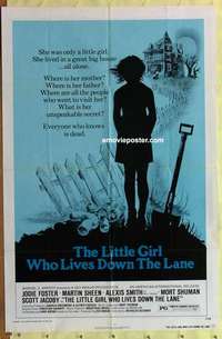 e122 LITTLE GIRL WHO LIVES DOWN THE LANE one-sheet movie poster '77 Foster