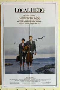 e113 LOCAL HERO one-sheet movie poster '83 Burt Lancaster, classic!