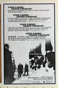 e104 LONG GOOD FRIDAY one-sheet movie poster '82 Bob Hoskins, English mob!