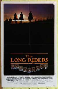 e102 LONG RIDERS advance one-sheet movie poster '80 Walter Hill, Carradines!