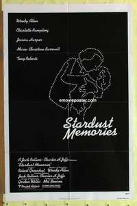 d359 STARDUST MEMORIES one-sheet movie poster '80 Woody Allen, Rampling