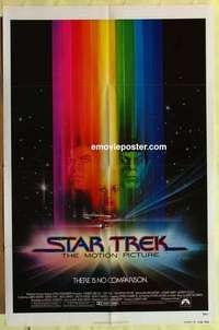 d366 STAR TREK advance one-sheet movie poster '79 Shatner, Nimoy, Bob Peak art!