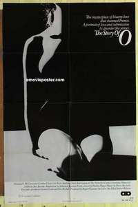 d345 STORY OF O one-sheet movie poster '76 sexy silhouette image!