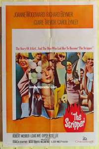 d336 STRIPPER one-sheet movie poster '63 sexy Joanne Woodward!