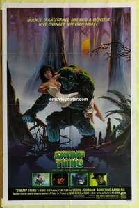 d305 SWAMP THING one-sheet movie poster '82 Wes Craven, cool Hescox art!