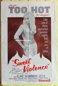 d298 SWEET ECSTASY one-sheet movie poster '62 super sexy Elke Sommer!