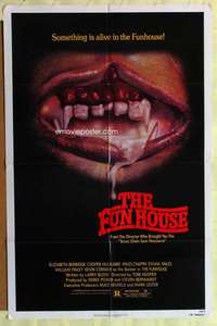 b328 FUNHOUSE one-sheet movie poster '81 Tobe Hooper carnival horror!