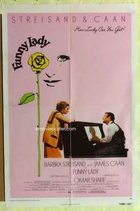 b329 FUNNY LADY one-sheet movie poster '75 Barbra Streisand, James Caan