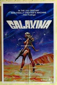 b331 GALAXINA style A one-sheet movie poster '80 sexy Tanenbaum artwork!