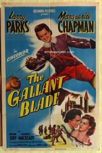 b332 GALLANT BLADE one-sheet movie poster '48 Larry Parks, Chapman