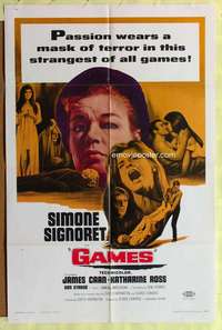 b335 GAMES one-sheet movie poster '67 Simone Signoret, James Caan