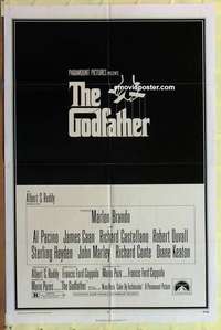 b353 GODFATHER one-sheet movie poster '72 Francis Ford Coppola classic!