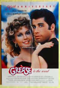 b364 GREASE one-sheet movie poster R98 John Travolta, Olivia Newton-John