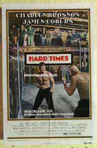 b388 HARD TIMES style B one-sheet movie poster '75 Charles Bronson, Coburn