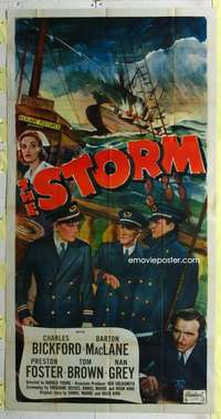 e543 STORM three-sheet movie poster R48 Charles Bickford