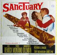 e104 SANCTUARY six-sheet movie poster '61 William Faulkner, Lee Remick