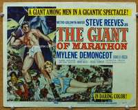 f152 GIANT OF MARATHON title movie lobby card '60 Steve Reeves, Mario Bava