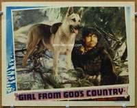 f501 GIRL FROM GOD'S COUNTRY movie lobby card '40 cool German Shepherd!