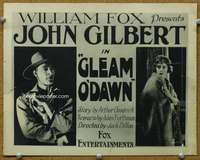 f504 GLEAM O'DAWN movie lobby card '22 John Gilbert, Barbara Bedford