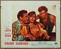 f510 GOLDEN EARRINGS movie lobby card #7 '47 gypsy Marlene Dietrich!