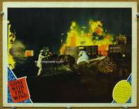 f516 GONE WITH THE WIND movie lobby card '40 burning of Atlanta!