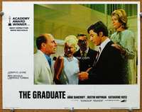 f521 GRADUATE movie lobby card #6 R72 Dustin Hoffman at his party!