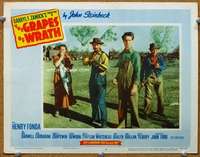 f525 GRAPES OF WRATH movie lobby card #8 R56 John Ford classic!