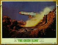 f528 GREEN SLIME movie lobby card #8 '69 classic cheesy sci-fi movie!