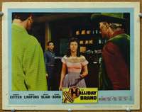 f538 HALLIDAY BRAND movie lobby card '57 Betsy Blair close up!