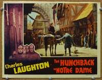 f567 HUNCHBACK OF NOTRE DAME movie lobby card '39 Charles Laughton