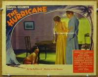 f569 HURRICANE movie lobby card '37 Myrna Loy, Raymond Massey