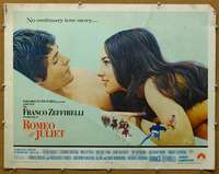 j373 ROMEO & JULIET half-sheet movie poster '69 Franco Zeffirelli