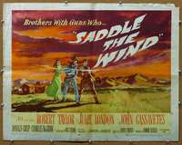 j379 SADDLE THE WIND style B half-sheet movie poster '57 John Cassavetes