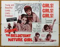 j386 SANDY, THE RELUCTANT NATURE GIRL half-sheet movie poster '66 Annette Bryant