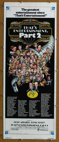 j924 THAT'S ENTERTAINMENT 2 insert movie poster '75 Gene Kelly