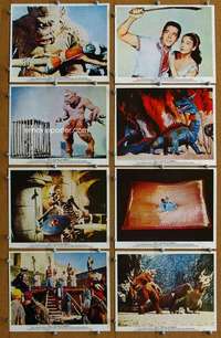 m098 7th VOYAGE OF SINBAD 8 English Front of House lobby cards '58 cool fx!