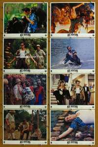 q084 ACE VENTURA WHEN NATURE CALLS 8 movie lobby cards '95 Jim Carrey