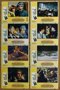 q086 AIRPORT 8 movie lobby cards '70 Burt Lancaster, Dean Martin