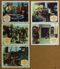 q502 AL JENNINGS OF OKLAHOMA 5 movie lobby cards '50 Dan Duryea, Storm