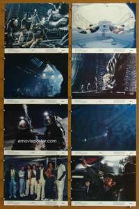 q088 ALIEN 8 deluxe color 11x14 movie stills '79 Sigourney Weaver, sci-fi!