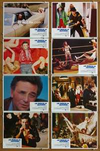 q089 ALL THE MARBLES 8 Spanish/U.S. movie lobby cards '81 female wrestling!